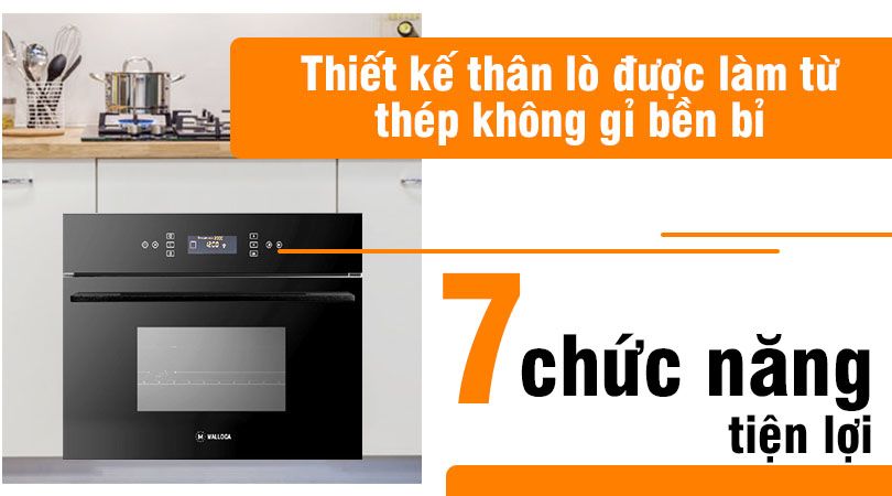 7 chức năng nấu nướng của lò nướng Malloca MOV-40CP